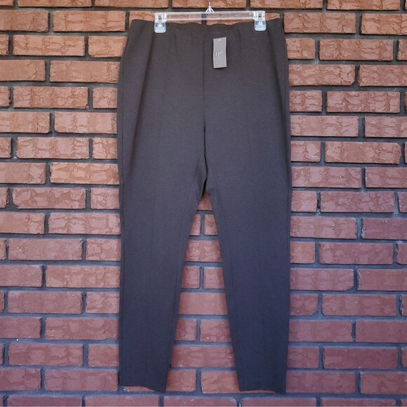 NWT J Jill Ponte Leggings XL Espresso Heather Pull on Pants Knit Stretch 233791 - Picture 3 of 11